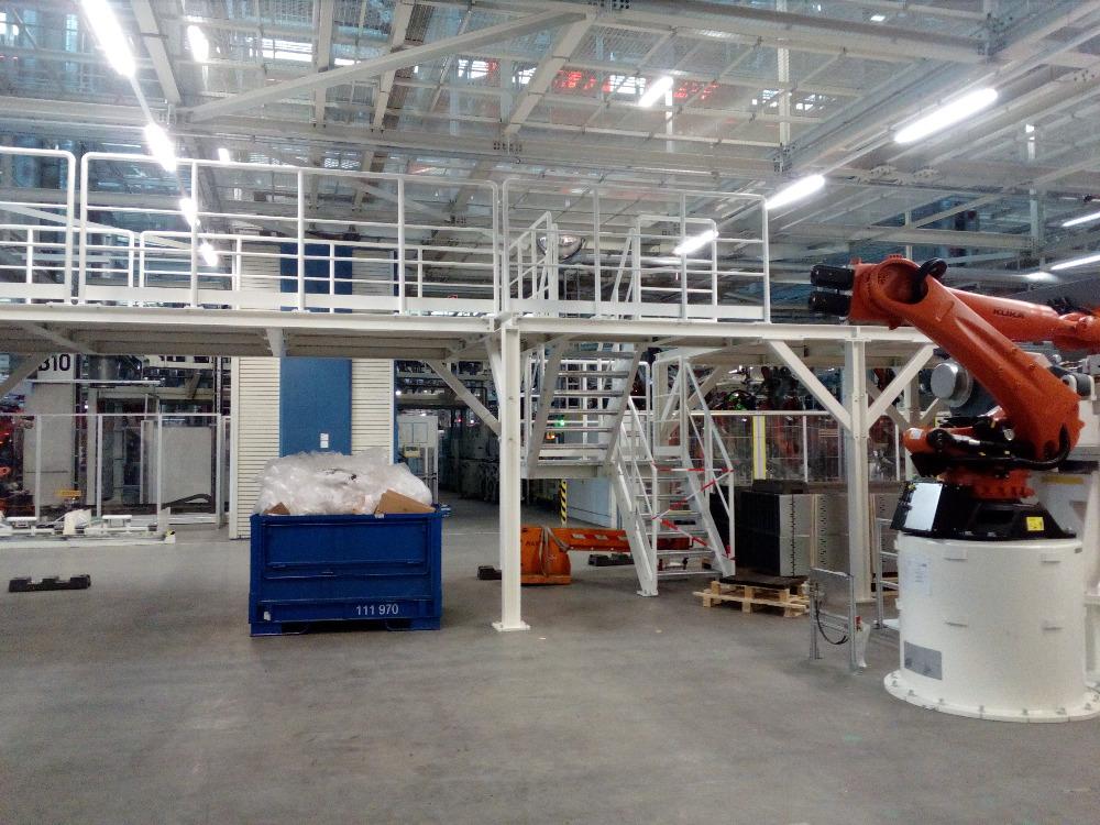 Installation of automated robots and equipment 